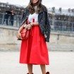 Fall 2014 Trends Red Pink Orange Street Style Paris Fashion Week